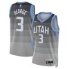 Utah Jazz Keyonte George Nike 2025-26 City Edition Harmaa Miesten Pelipaidat Swingman